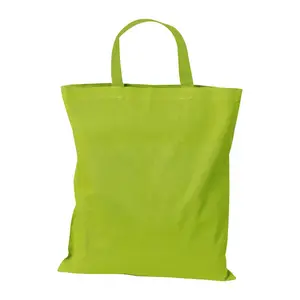 Bavlnená taška OEKO TEX s krátkymi ušami, 140 g/m²